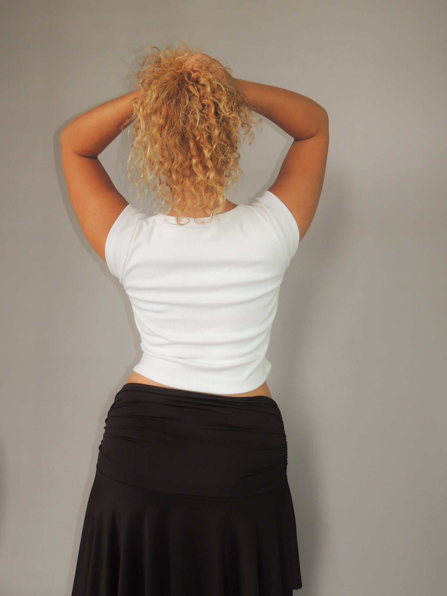 Blusa Manguinha Decote Redondo