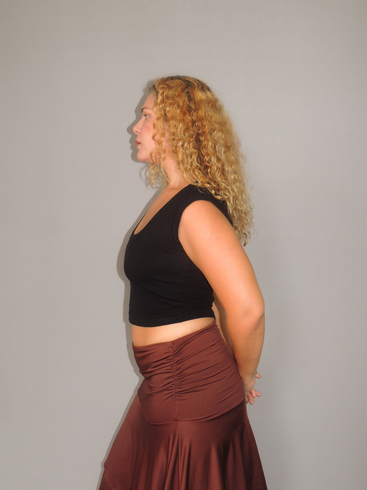 Blusa Manguinha Decote Redondo