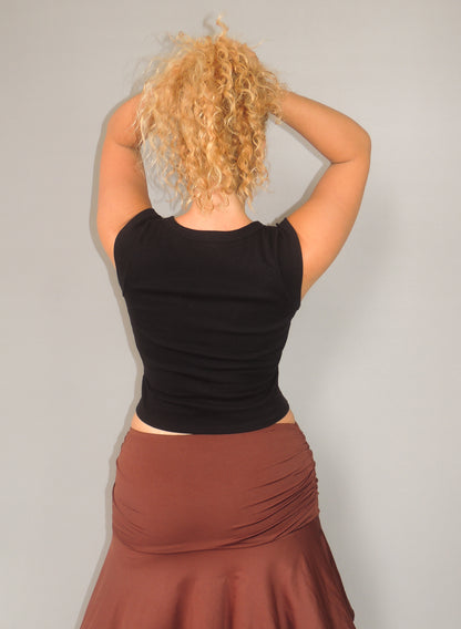 Blusa Manguinha Decote Redondo